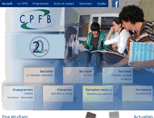 Tablet Screenshot of cpfb.be